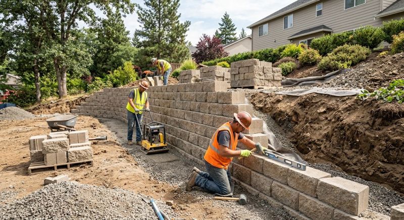 Retaining Wall Installation in Brevard County, FL