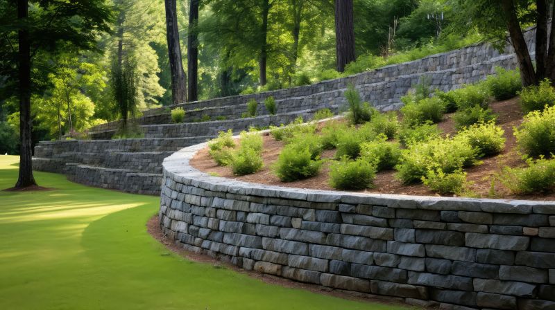 Landscape Wall Construction in Rockwall, TX
