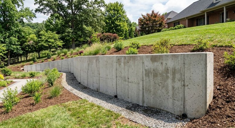 Retention Wall Construction in Rockwall, TX